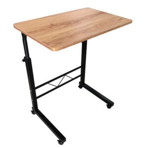 Height Adjustable Mobile Table Workstation Sofa Table Portable