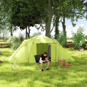 Outsunny 4-6 Person Camping Tent, Waterproof