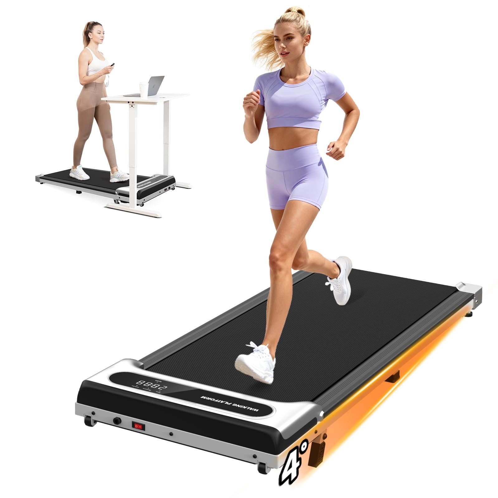 Under Desk Treadmill, Walking Pad Portable
