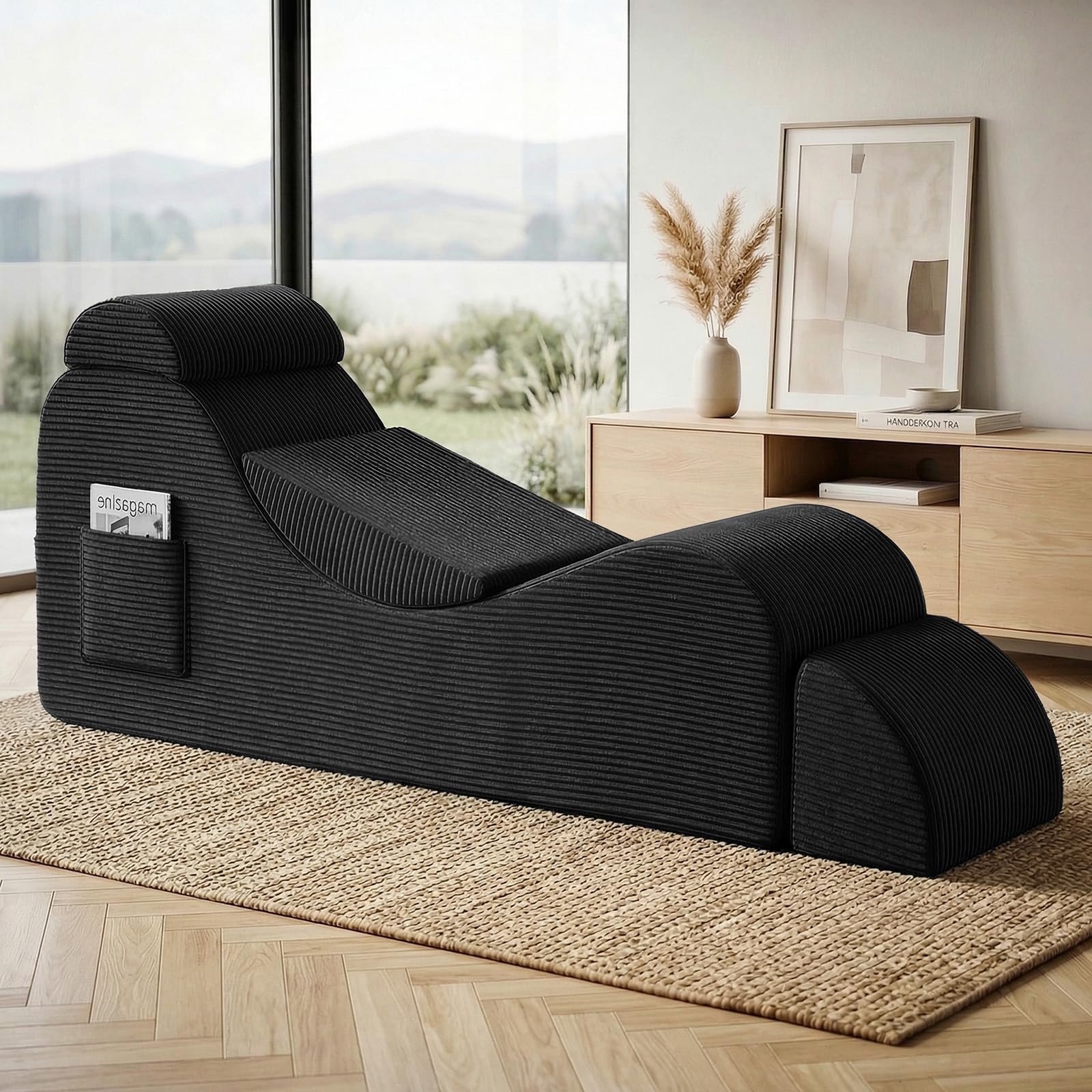 Yoga Chair Lounge for Adult, Ergonomic Foam Chaise Lounge