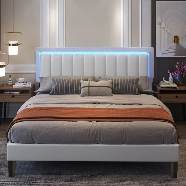 Catrimown King Size Led Bed Frame