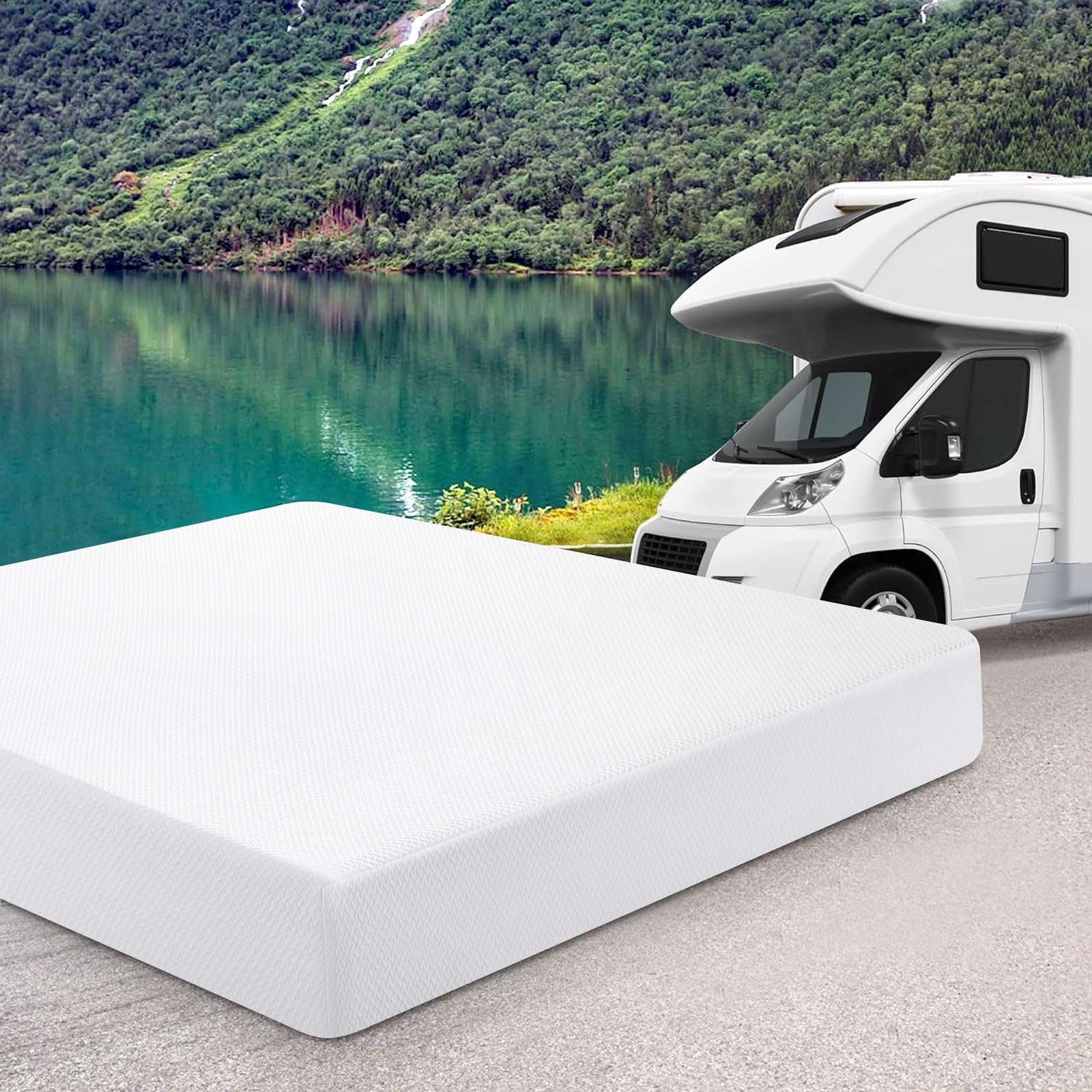 Short Queen RV Mattress Memory Foam 10 Inch